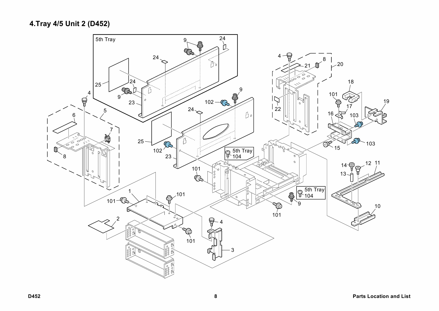 RICOH Options D452 LCIT-RT5030 Parts Catalog PDF download-5